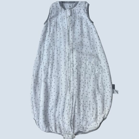 Momcozy Baby Sleep Sack 12-18 Mos. Lightweight White Star Rayon Bamboo 2 Way Zip - Picture 1 of 9